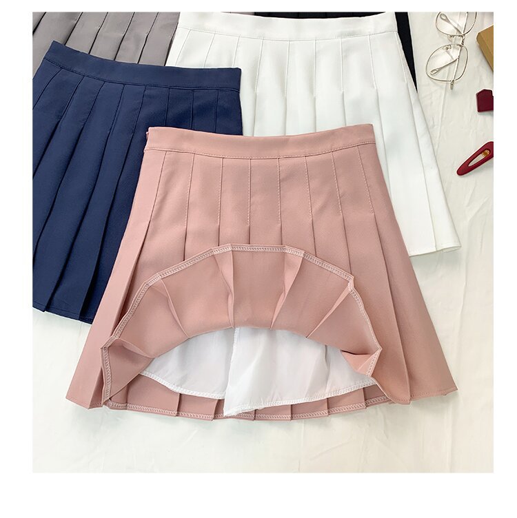 Picture of Factory Outlet Amazon Foreign Trade Safety Pants Zipper Pleated Skirt JK Uniform Skirt Women Skirt Summer Skirt