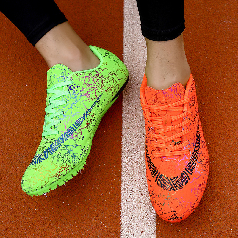 Cross-Border Large Size Running Shoes for Male and Female Students, Training Sneakers, Marathon Spikes, Professional Competition Track and Field Shoes