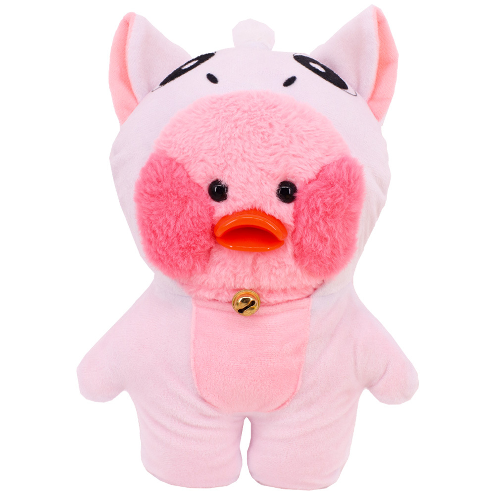 Picture of New Hyaluronic Acid Duck Doll Accessories Cute Animal Siamese Clothes Yellow Duck Plush Toy Birthday Gift