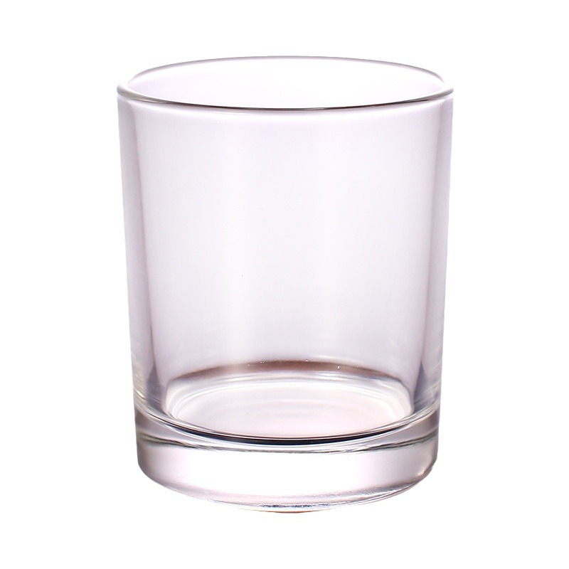 Picture of Transparent candle cup glass jar bedroom romantic Candlestick cup color frosted glass container aromatherapy empty cup with lid