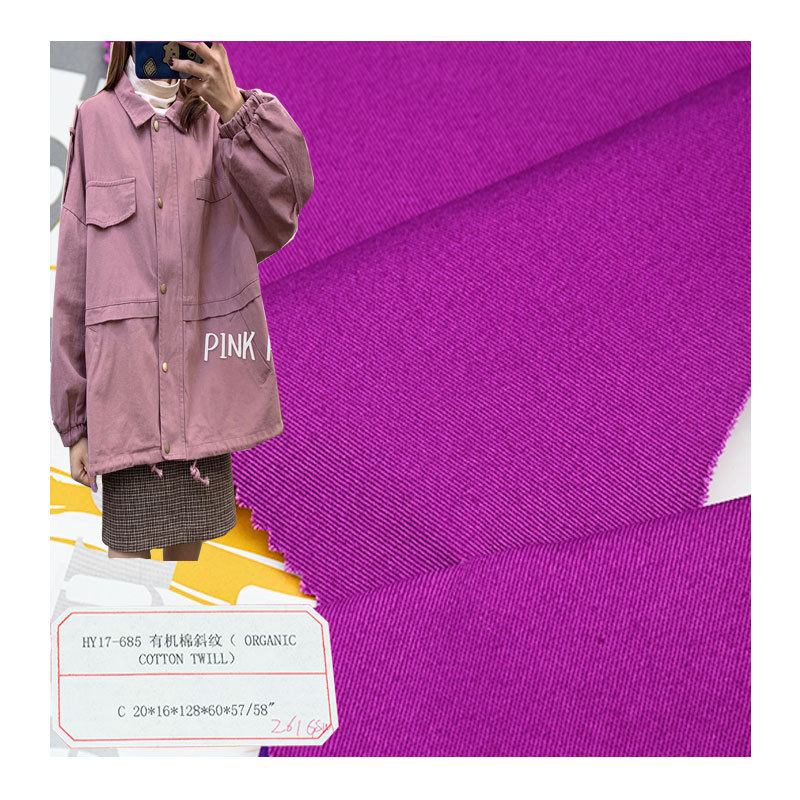 Manufacturer Wholesale Organic Cotton Twill Workwear Casual Pants Fabric Outdoor Clothing Suit Fabric