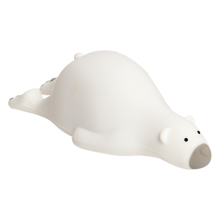 New Lazy Bear Pat Lamp Three-Speed Warm Light Desktop Bedside Night Light Kidsren's Gift Cute Bear Pat Silicone Lamp