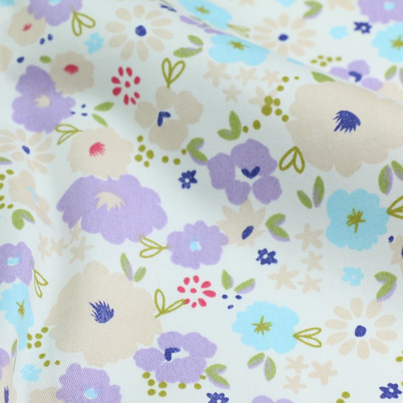 Picture of Korean version of pastoral small floral dress summer quilt cotton twill fabric cotton quilt cover bed sheet fabric wholesale