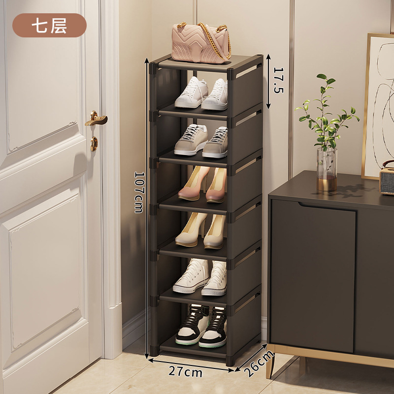 Picture of Simple Shoe Rack Household Doorway Large Capacity Economical Shoe Box Dormitory Indoor Multi-layer Shoe Cabinet Storage Artifact