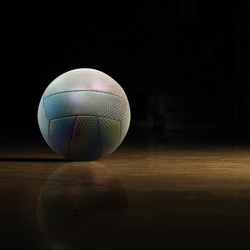 Picture of Reflective Volleyball Adult Student No.5 Ball Luminous Basketball Children's Training Competition Soft Leather Air Volleyball Spot Wholesale