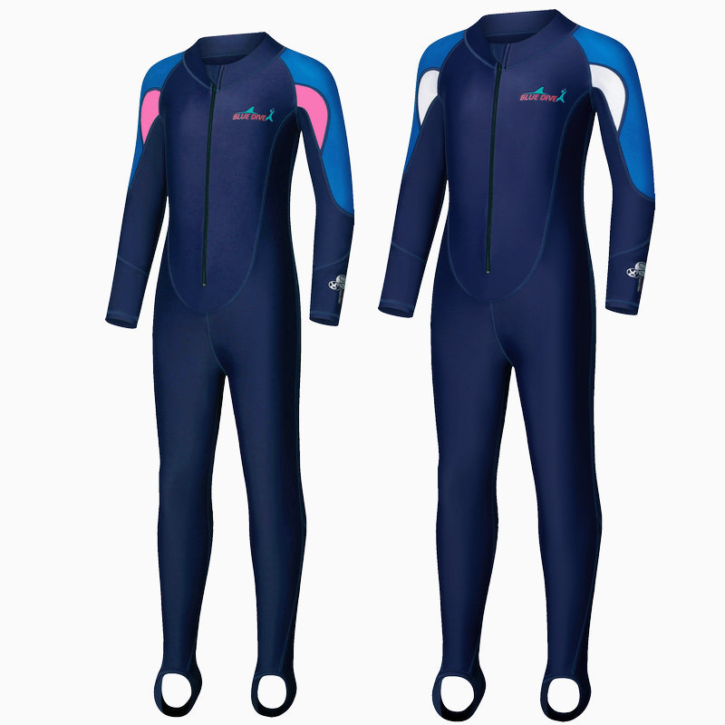 Picture of Children's Sun-proof Long-sleeved Siaman Swimming Suit for Boys and Girls Diving Suit Jellyfish Suit Cold-proof Winter Swimming Snorkeling Suit