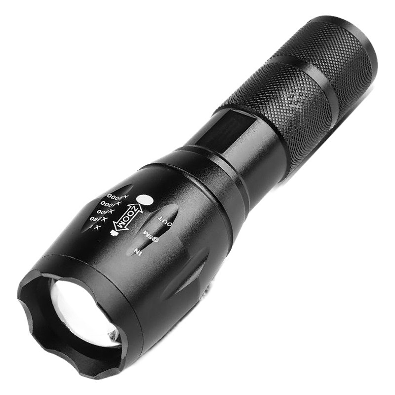 Cross-Border LED rechargeable flashlight mini super bright T6 telescopic focusing L2 aluminum alloy strong light outdoor flashlight