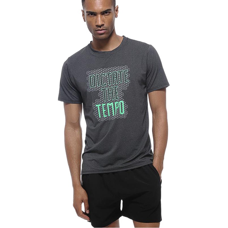 Quick-drying short-sleeved men's outdoor marathon running sports top loose basketball running fitness short-sleeved