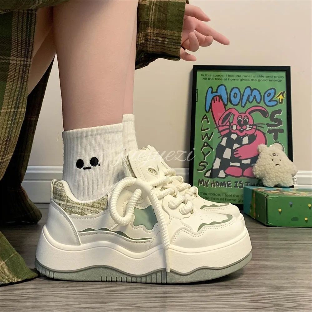 Children's Sneakers New 2025 Spring and Autum Comfortable Girls' Thick-Soled Flats Casual Shoes Sports Shoes Kidsren's Shoes