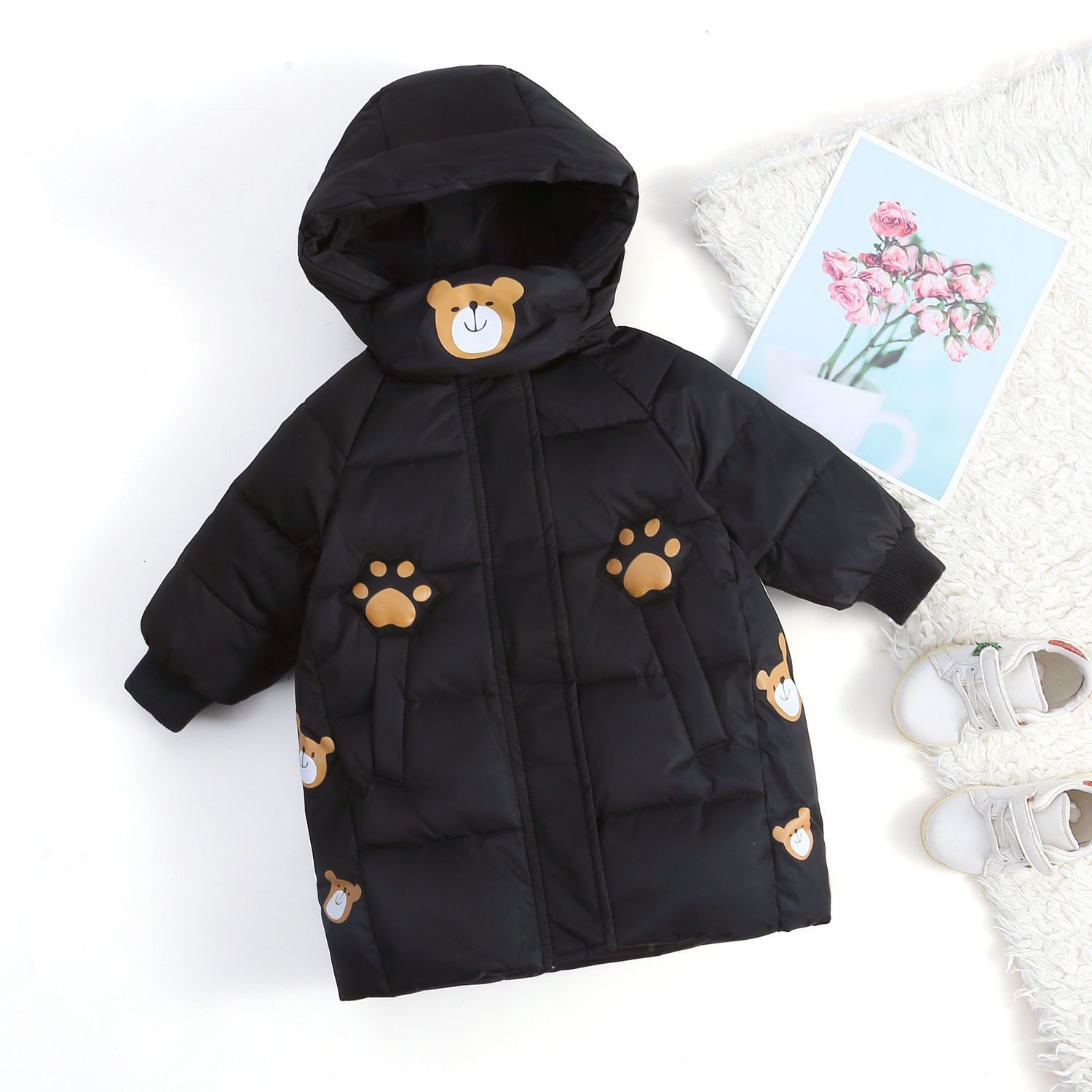 Picture of 2024 New Autumn and Winter Children's Cotton Clothes for Boys and Girls Baby Warm fleece-lined Thickened Coat Cold-proof Clothes