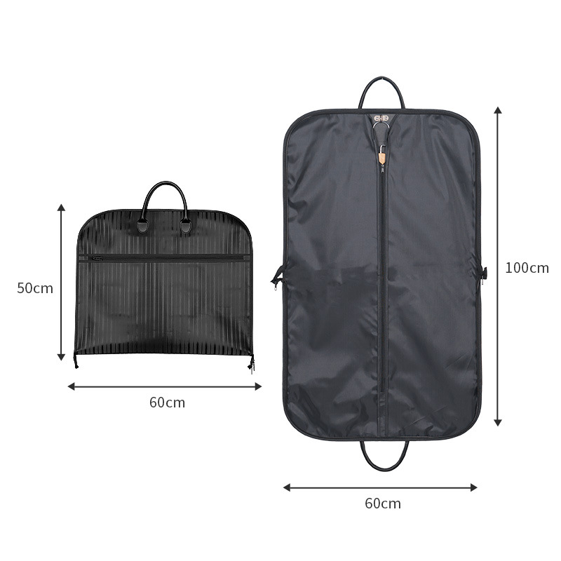 Picture of High-end nylon Oxford cloth suit bag portable handle travel storage bag zipper non-woven suit dustproof bag