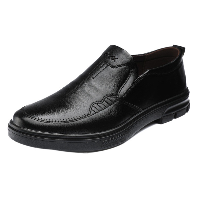 Picture of Cross-Border Leather Shoes Men's New Business Formal Casual Spring and Autumn Breathable Men's British Korean Style Round Toe Groom's Wedding Shoes