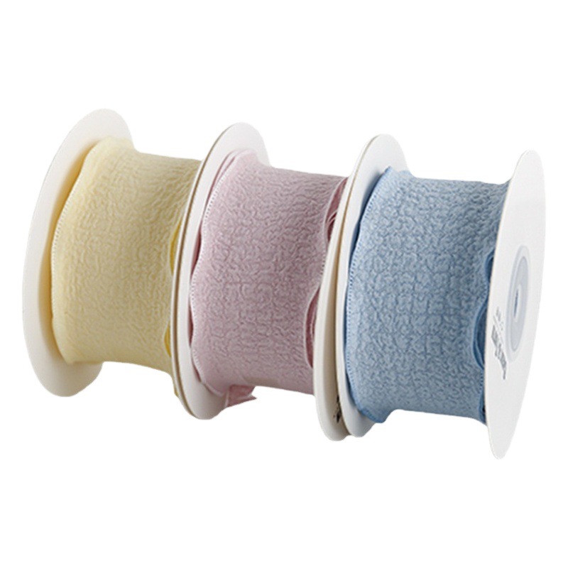 4cm pleated fishtail yarn ribbon fresh bouquet packaging Macaron ribbon flower shop cake shop handmade diy material