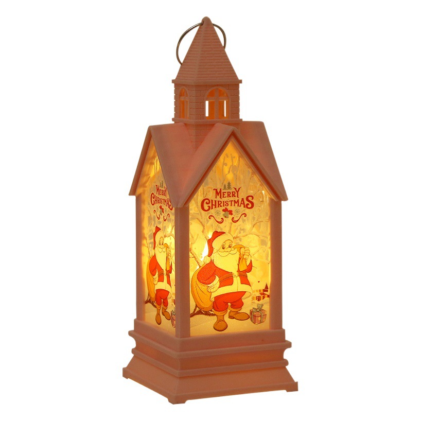 Cross-Border Christmas Decoration Luminous House Electronic Candle Wind Lamp Castle Night Light Party Supplies Layout Props