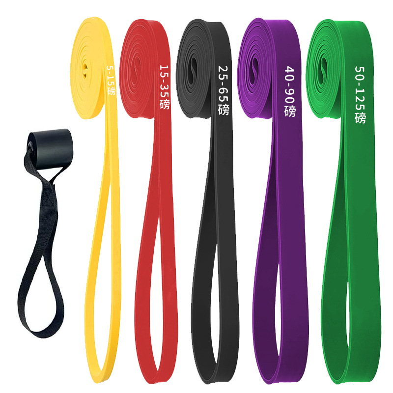 Picture of Elastic Band Fitness Male Resistance Band Pull Band Strength Training Elastic Rope Pull-Up Auxiliary Band Female Stretching