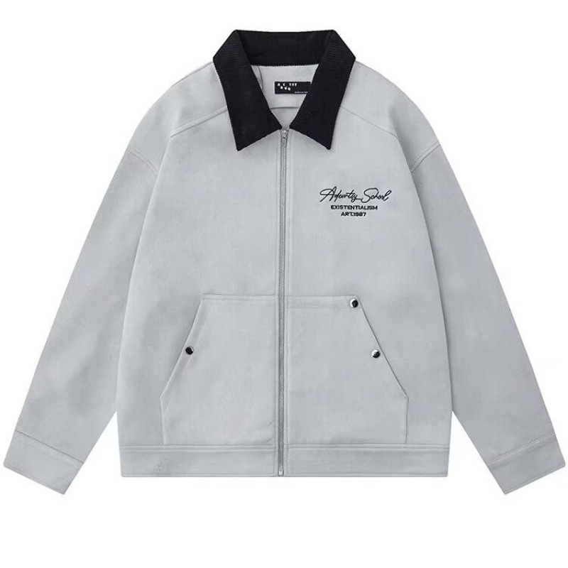Picture of LBLAB Suede Jacket Unisex cleanfit American Retro Top Spring and Autumn Detroit Jacket