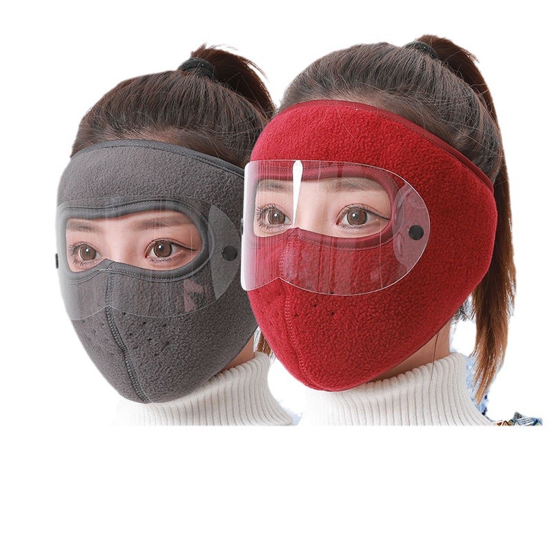 Picture of Cycling mask windproof and cold-proof artifact autumn and winter warm full-face female hat men's mask mask ear protection integrated head