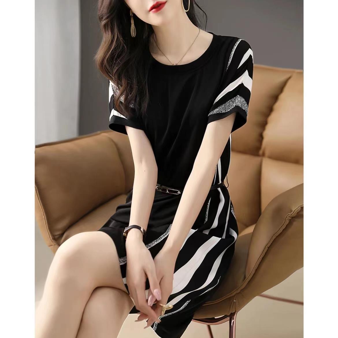 Elegant Little Black Dress 2024 New Summer Classy Elegant French Hepburn Style Thin Classy Dress for Women