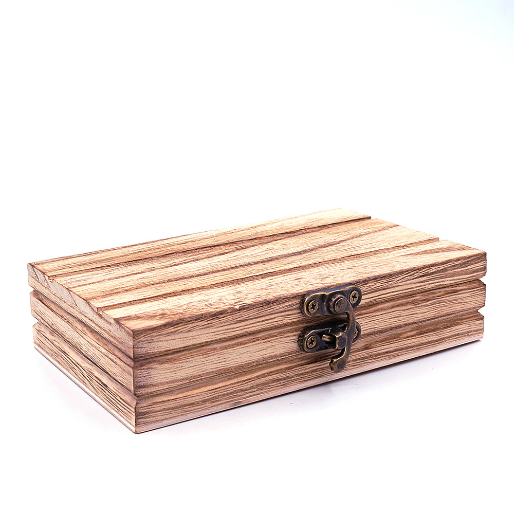 Picture of Spot solid wood box bow tie packaging box can be printed LOGO