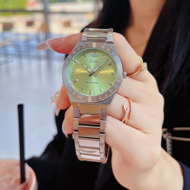 Shi Gaudi Steel Belt Large Purple Niche Fashion Women's Watch 2024 New Fashion Foreign Trade Women's Watch Wholesale