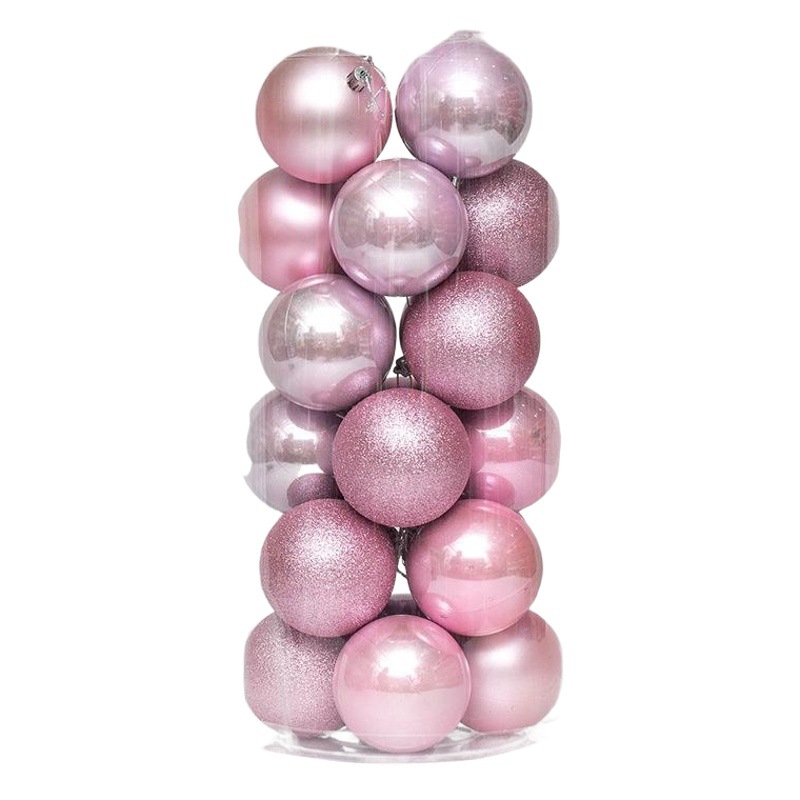 Picture of Christmas decorative ball electroplating plastic ball 3468CM barrel Christmas ball shopping mall ceiling Christmas tree pendant hanging ball