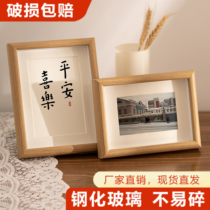 Picture of Hollow Stereo 67810inch Photo Frame Empty Frame Table Wholesale Wooden Frame Wall Hanging Tempered Glass A4 Picture Frame Ornaments