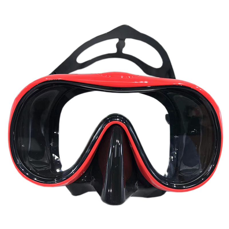 Picture of New diving goggles large frame HD adult snorkeling mirror tempered glass liquid silicone mask diving equipment