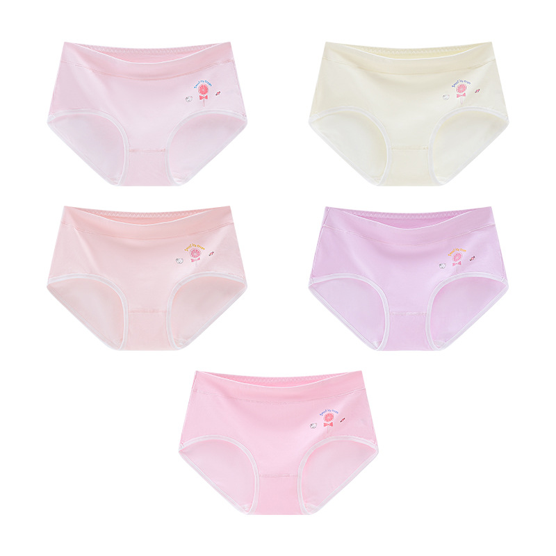 Picture of Ainian aifunny children's 50 cotton children's underwear girls' boxer shorts cartoon trendy Girls' student boxer shorts