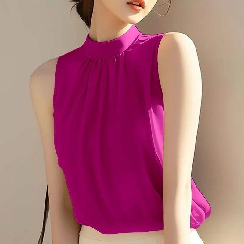 Picture of 2025 Spring New Fashion Korean Style Blue Collar Shirt Lightweight and Elegant Commuting Wear