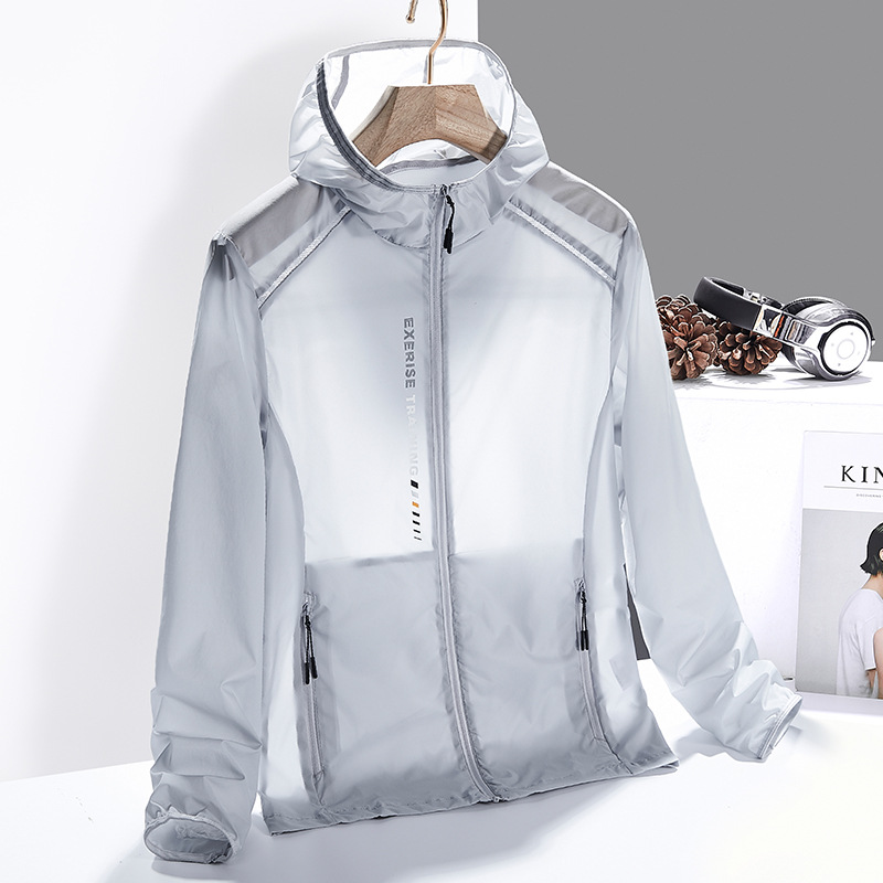 Couple's Sun Protection Clothing, Women's Night Reflective Sun Protection Clothing, Men's Breathable Cycling Clothing, Skin Windbreaker, Quick-Drying Outdoor Leisure Clothing