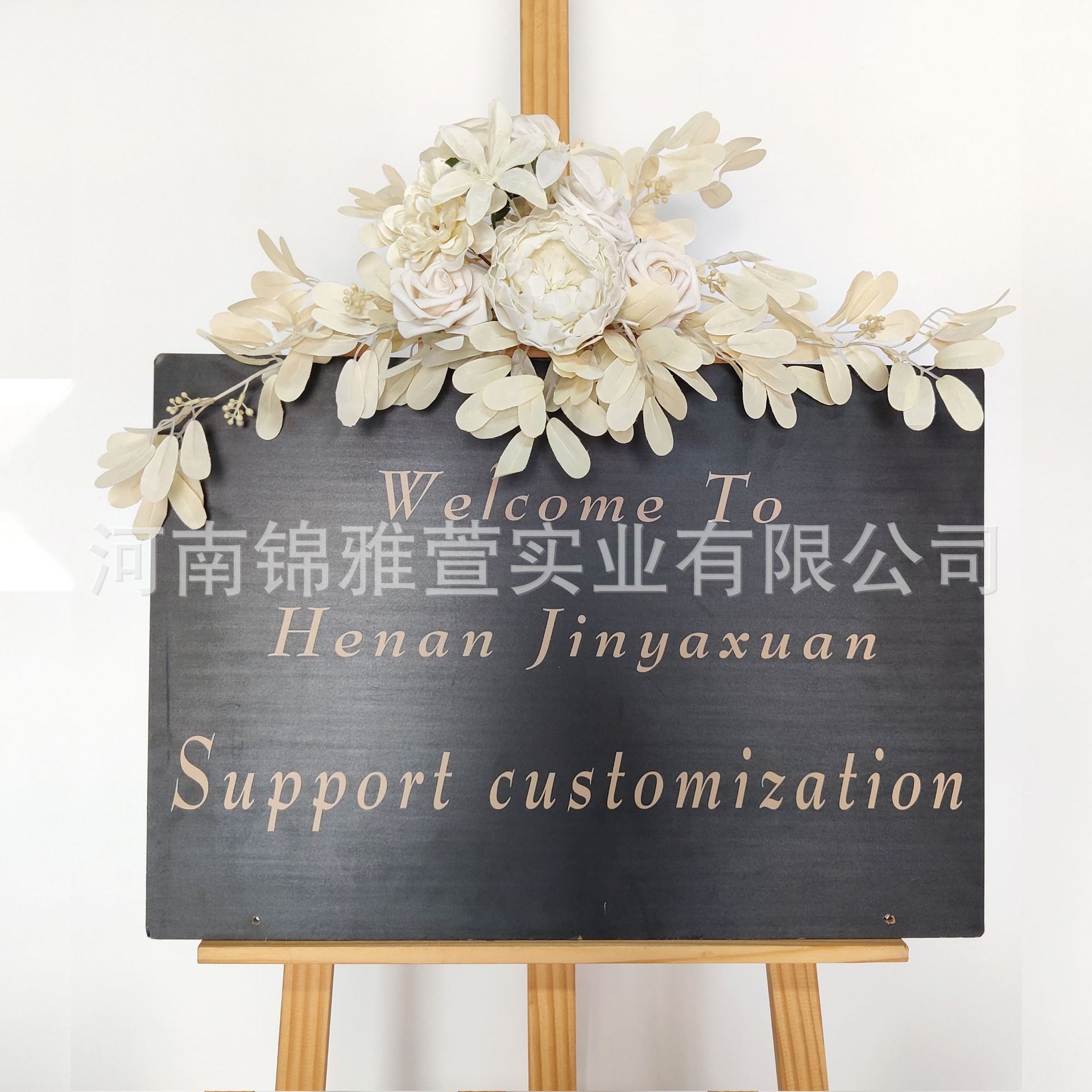 Picture of Cross-border Amazon artificial arch simulation flower wedding tag flower welcome flower row background decoration manufacturers supply