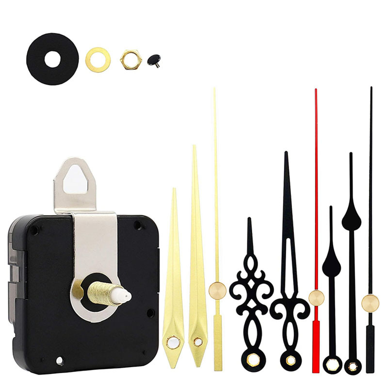 Picture of Cross-border hot selling DIY clock movement mute wall clock accessories clock Wall watch core mechanism 2 Movement +5 sets of clock needle