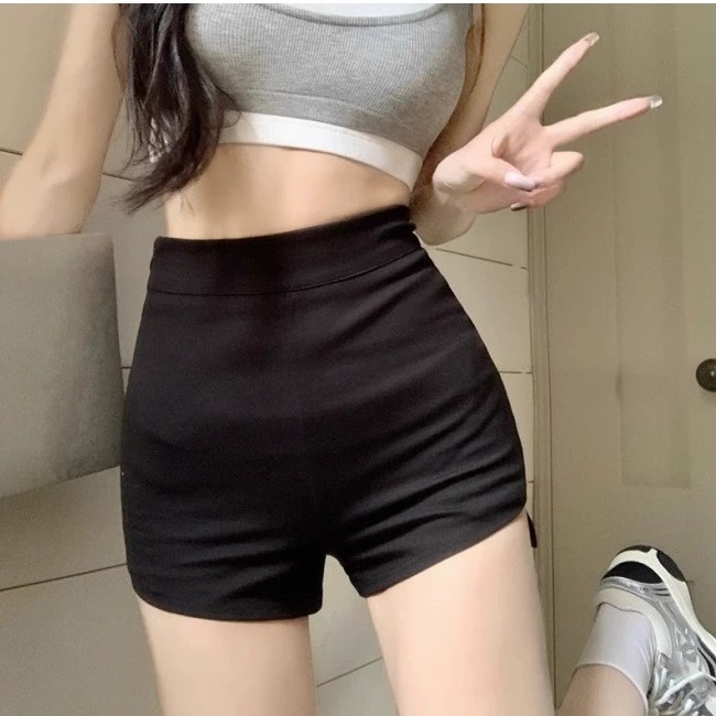 Women's team practice room dance safety shorts women's summer high waist anti-exposure black jazz pole dance dance ds pants