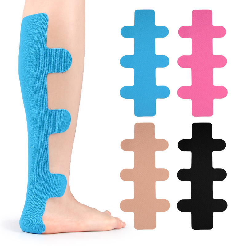 Pre-slitting Elastic Sports Muscle Sticker for Protection of Achilles Tendon Sprain Tear Pain Fixed Bandage Sticker Tape Adhesive