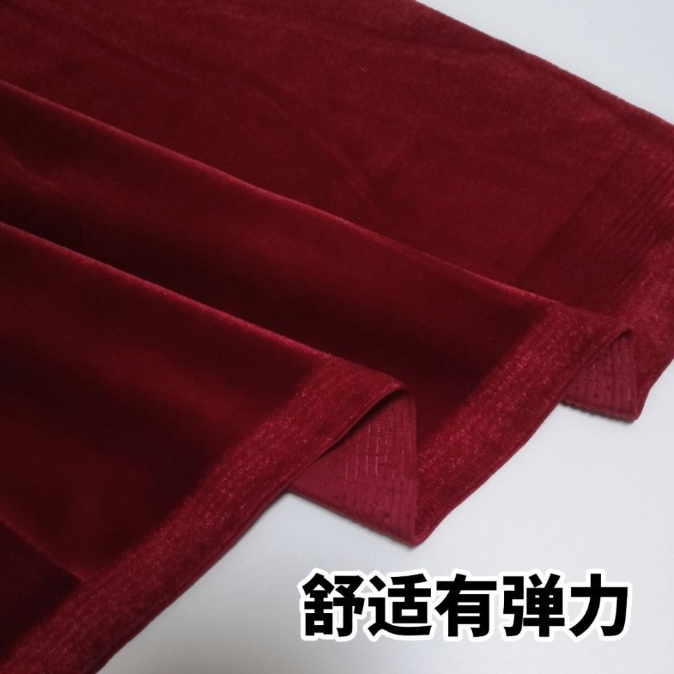 Picture of High-grade Korean velvet thickened solid color stretch Korean velvet fabric velvet gold velvet non-inverted velvet dress fabric