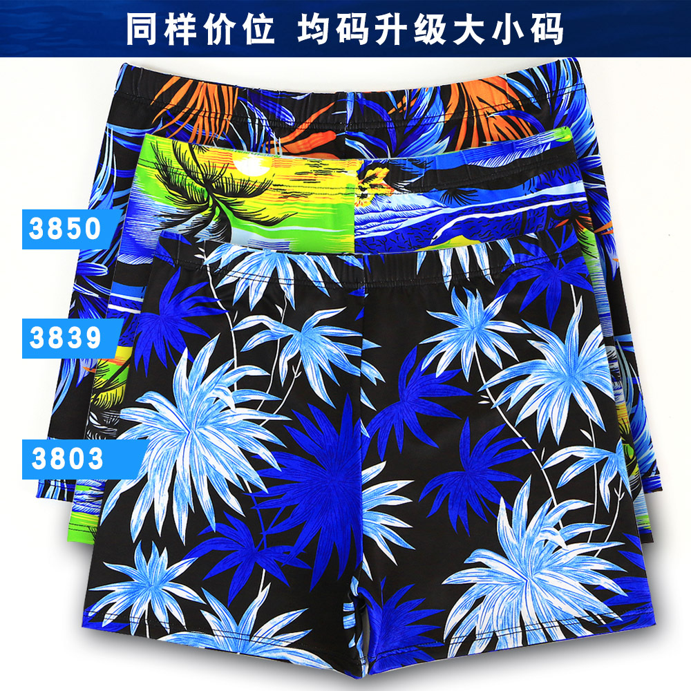 Picture of New boxer swimming trunks men's fashion printing casual quick-drying Hot Spring Holiday Beach swimming pool swimming trunks