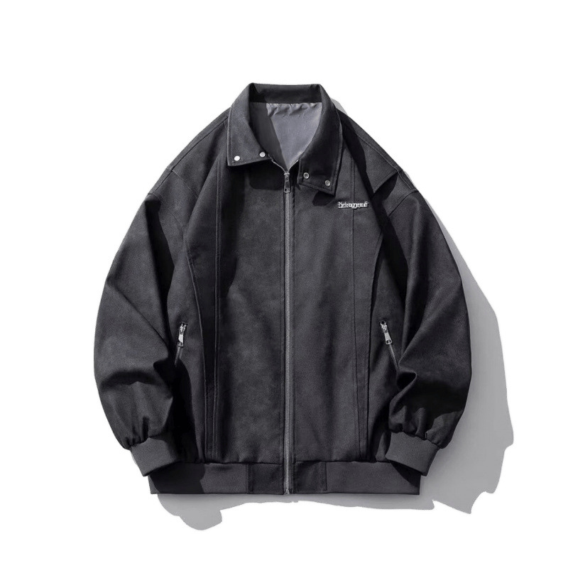 Picture of Couple's Autumn and Winter 2024 New Embroidered Contaminate Jacket Jacket Men's All-match Trendy Brand Niche Design Advanced Sense