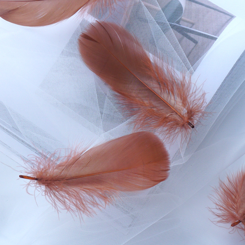 Picture of Macaron color feather decoration goose feather large and medium floating dream catcher gift box filled bouquet diy handmade material