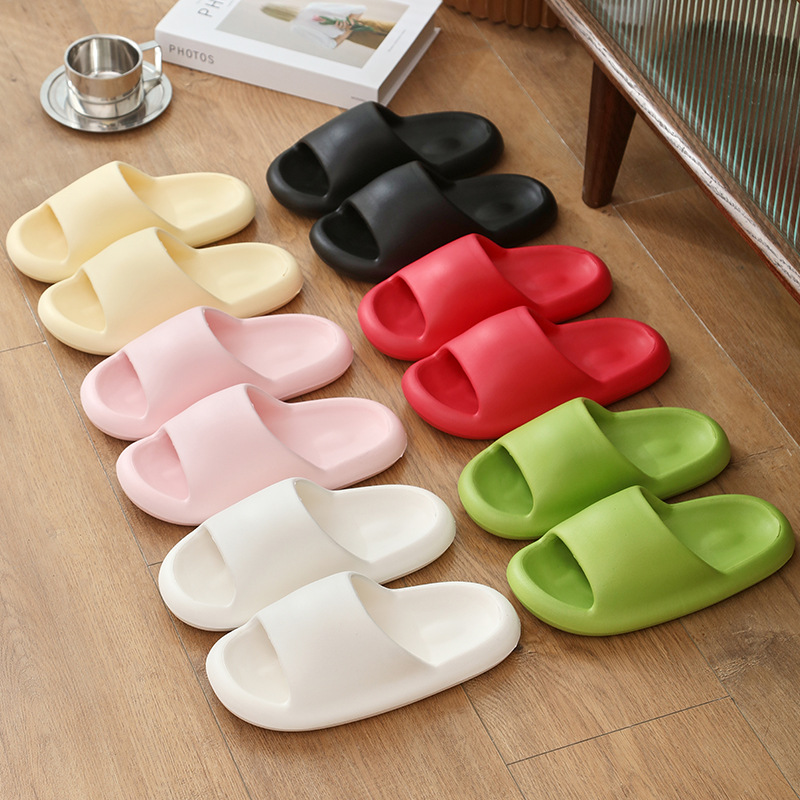 Feeling Slippers for Women's Summer Indoor Home EVA Non-slip Non-smelly Feet Bread Shoes for Couple Men's Sandals and Slippers