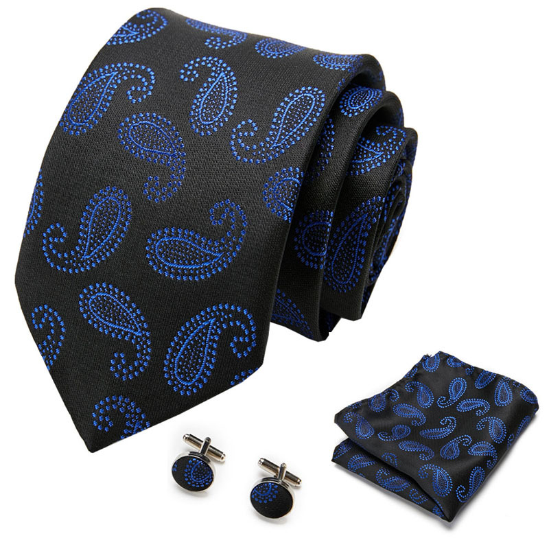 Picture of New Tie in Stock Cross-Border Hot Selling Tie Manufacturer Business Men's Formal Tie Set Ready-Made Fashion Accessories