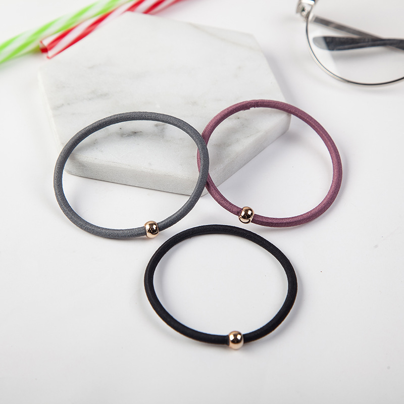 Picture of New simple multi-color basic single bead headband headdress hair band hair accessories hair rope hair band wholesale