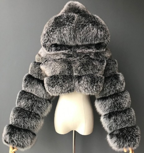 Picture of Imitation fur coat new European and American imitation fur coat factory wholesale Haining short imitation fur coat