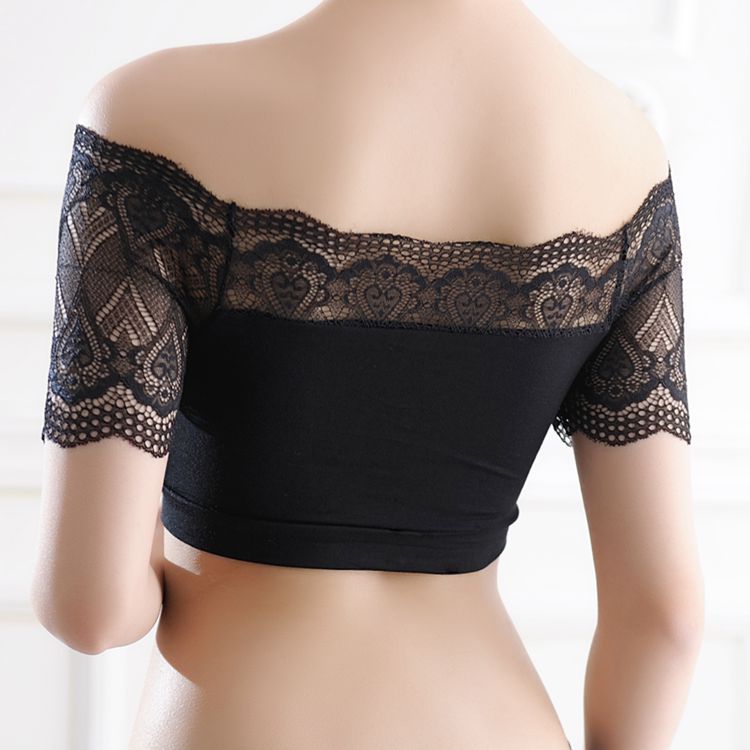 Picture of Spring and summer hot sale anti-light tube top Vest Women's lace sexy all-match wrap chest with chest pad base underwear 1835