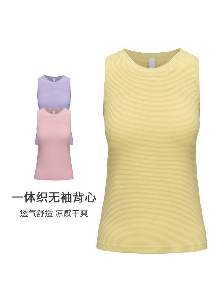 Yoga Clothing Women's Sleeveless Vest Lightweight Breathable Quick-drying Moisture-wicking Blouse Running Fitness Loose Sports Vest