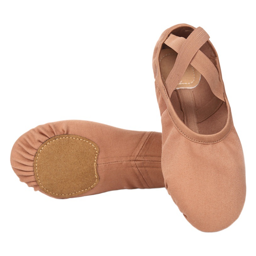 Picture of Full stretch cloth dance shoes women's soft-soled exercise shoes professional body dance shoes lace-up free cat claw shoes Chinese ethnic