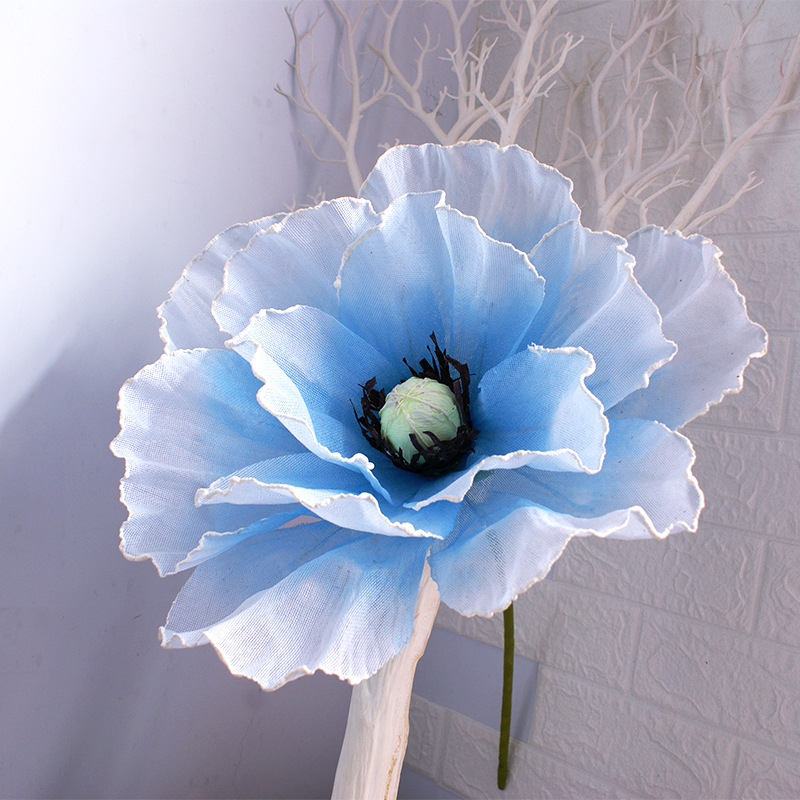 Picture of Large Artificial Poppy Flower Wall Decoration for Wedding Aisle, Window Display, and Festive Atmosphere