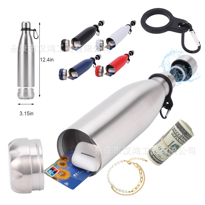 Picture of 750ml Storage Coke Bottle Outdoor Sports Bottle 304 Stainless Steel Thermos Cup Removable Bottom Multifunctional Water Cup