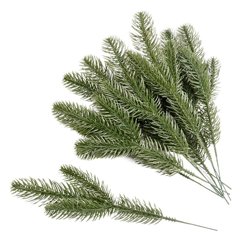 flower shadow simulation cuttings plant christmas pine branches artificial flowers diy accessories wreath rattan christmas tree ornaments