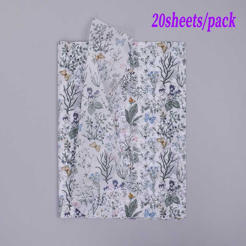 Picture of 17g Sydney paper flowers and plants printing 50X35CM flower copy paper flower gift wrapping paper