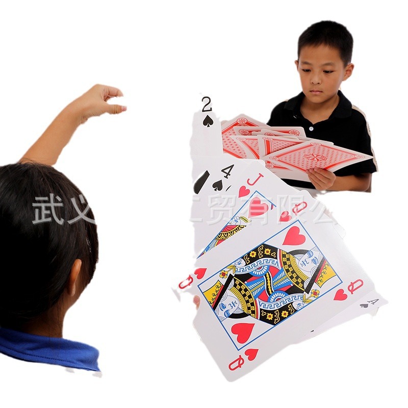 Picture of Big playing cards super large creative poker playing big cards 2 times 6 Times 9 times A4 Internet celebrity funny same style big poker